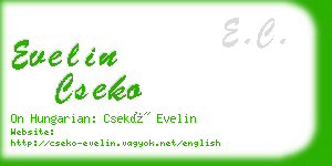 evelin cseko business card